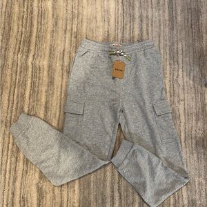 NWT Boden Kids Light Gray Cargo Jogger Pants. Size 11-12Y.